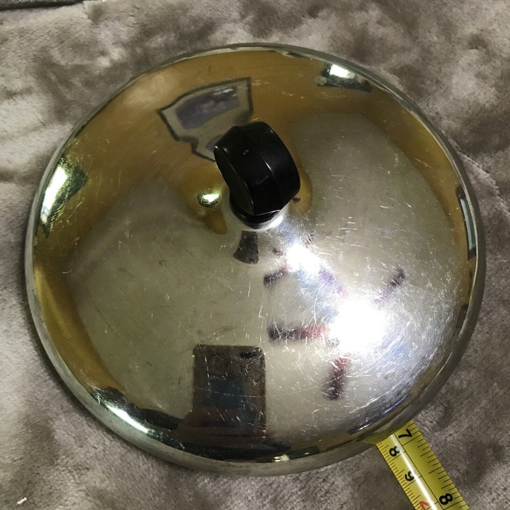 Farberware Replacement Lid 6.5" Diameter Aluminum Stainless 2qt Sauce Pan USA
